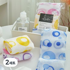 雅登居家 THE Circle 印花浴巾組, 混色, 2套