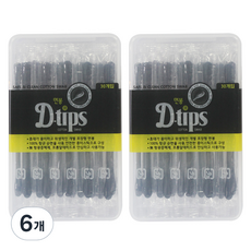 Dtips 棉 獨立包裝 棉籤 黑色, 30入, 6個