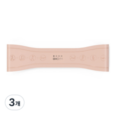 오짐 더블 논슬립 루프밴드 1단계, 핑크, 3개