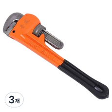 OON 다용도 가정용 스틸 파이프렌치 30cm, 3개