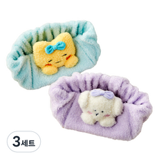 버터 포슬포슬 세안 밴드 2종 세트 FREE 26 x 12 cm, 3세트, 버터군+멍솜이