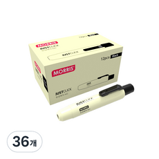 모리스 저스트클릭 유성매직 M2, 블랙, 36개