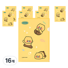 KAKAO FRIENDS 春植 L型文件夾, 16個, 黃色