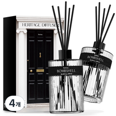 헤트라스 헤리티지 퍼퓸 디퓨저, 4개, 600ml, 밤쉘