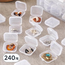 쇼핑153 액세서리 미니 보관함 케이스, 투명, 240개