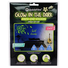 QuickFilm 夜光捕夢網靜電壁貼 臥室裝飾 夜光牆面裝飾, 捕夢網