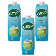 Cosip 椰子水，天然製成 非濃縮還原，健康零負擔, 1L, 3瓶
