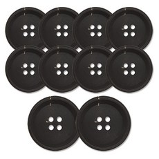 Button King 東大門鈕扣王 牛角02 H05 鈕扣 23mm, 10個, BK霧面