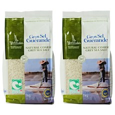 Le guerandais 給宏得 土板 大容量塑膠袋 天日鹽 粗鹽, 1kg, 2個