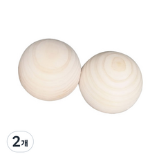 ECO FOREST LIFE 扁柏木花生按摩球 圓形, 2個, 單色