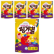 아이배냇 아동용 핑거별 쌀과자, 새우맛, 30g, 5개