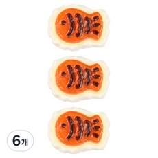 포포팬시 따끈말랑 스퀴시 말랑이 붕어빵 80g, 6개