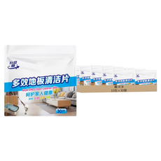 曼洋洋 地板清潔片 藍色/茉莉香 30張, 10包