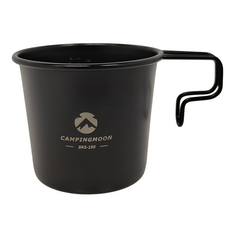 Campingmoon 柯曼 不鏽鋼雪拉杯 BKS190 大款 210ml, 黑色, 1個