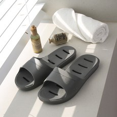 Snail Living De Maman EVA 平底浴室拖鞋, 灰色