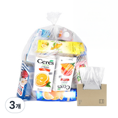 담다비닐 이지롤 분리수거용 쓰레기봉투 50p, 60L, 3개