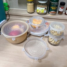 마켓플랜 실리콘 만능 뚜껑 세트, 2세트