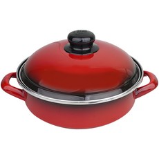 ELO 인덕션 쿡포트 법랑 전골냄비, 20cm, 빨강, 1개