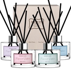 BOUQUET GARNI 擴香瓶組 200ml 4入, 軟棉、黑櫻桃、清潔皂、白麝香, 1組, 800ml