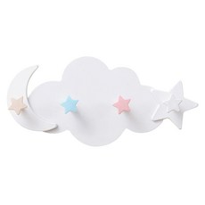 하늘 감성 인테리어 벽 다용도 욕실 주방 방문 후크, 화이트, 1개