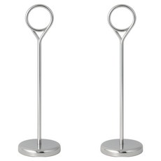 Kokoroi 不鏽鋼圓形便條夾, 2個, 銀色