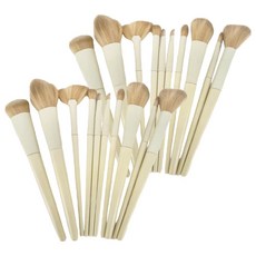 法式化妝刷 Set 10支, 奶白色, 2組