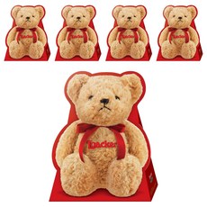 Loacker 萊佳哈斯 綜合威化夾心餅小熊禮盒, 5盒, 100g