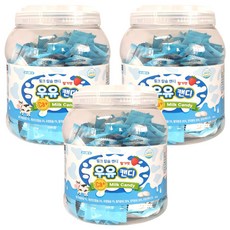 牛奶鈣片 草莓口味 200片入, 3罐, 400g