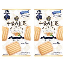 MORINAGA 森永 午後奶茶風味夾心餅 8個入 日本原裝進口, 92.8g, 2盒