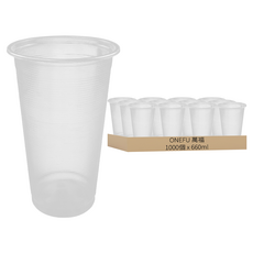 萬福 透明杯 AO700 口徑95mm, 1箱, 660ml, 1000個裝
