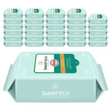 스마트에코 모데라토 아기물티슈 리필형, 52g, 80개입, 40개