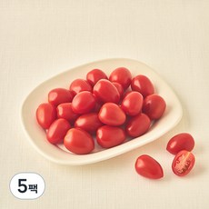 흙살림 친환경 인증 대추방울 토마토, 750g, 5팩