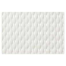Promade Tools Wavy 浴室矽膠防滑墊 60 x 40 x 1.3 cm, 奶油白, 1個