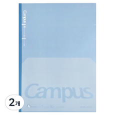 고쿠요 35행 캠퍼스 플랫노트, 블루, 2개