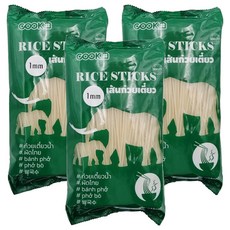 쿡샵 라이스 스틱 1mm, 3개, 400g