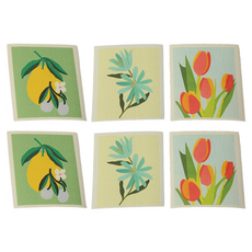 brwd 요술 셀룰로오스 아트플라워 키친타월 3종 세트, 2세트