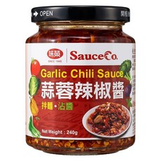 味榮 蒜蓉辣椒醬 五辛素, 240g, 1罐