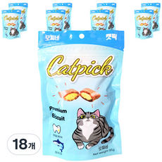 모찌네 고양이 프리미엄 캣픽 비스켓 간식, 참치맛, 85g, 18개