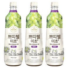 쁘띠첼 미초 청포도, 900ml, 3개