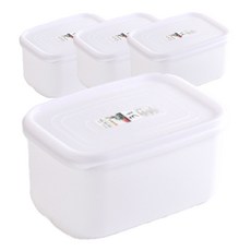 營業用方形大容量保鮮密封容器 3號, 4個, 3L