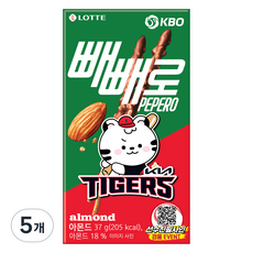 빼빼로 아몬드 KBO KIA 타이거즈, 37g, 5개