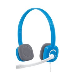 logitech 羅技 台灣公司貨 立體聲耳機麥克風, H150, 藍色
