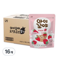 아이꼬야 요거트큐브, 16개, 17g, 딸기