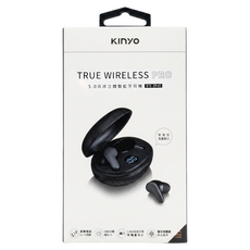 Kinyo Wireless 入耳式 無線耳機 Stereo Bluetooth 5.0 內建麥克風 7H Playtime 黑色 BTE-3940