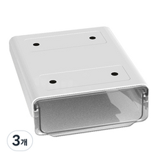 Lifesalim 多功能黏貼式滑動抽屜 大, 白色, 3個