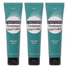 에뛰드 투톤 트리트먼트 헤어 컬러, 13호 머메이드그린, 3개
