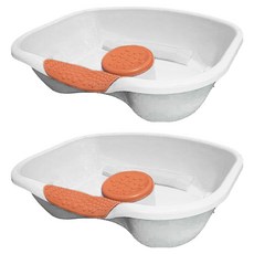 Dear Mom老人生病孕婦用洗頭盆 藍色, 白色 + 橘色, 2個