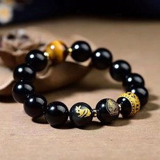 Buddha Best 黑曜石祈願佛珠手鍊