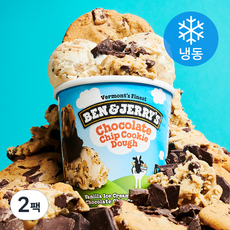 벤앤제리스 초콜릿 칩 쿠키도우 아이스크림 (냉동), 473ml, 1개입, 2개