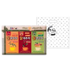 다예 꿀액상차 3종 세트, 꿀 유자차 4p + 대추차 4p + 생강차 4p, 1세트